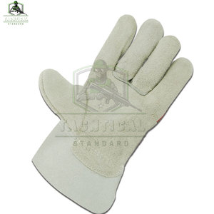 Wholesale TACHTICAL STANDARD Leather Safety Work <b>Gloves</b>-High Quality Heavy Duty Breathable Flexible Silicone-free Customizable - Product Image 5