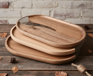 Plateau de rivière personnalisé en résine époxy de qualité supérieure, écologique, de qualité alimentaire et en bois massif pour la cuisine, la salle à manger et les cadeaux - Design moderne - Product Image 2
