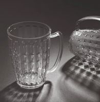 Juego de Vasos de Vidrio Transparente de Grado Industrial Personalizados de 300 ml para Jugos y Cócteles, 6 Vasos Portátiles de Pared Simple, Marca ANAX IMPEX
