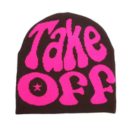 Nouveau style tendance : Bonnets unisexes en acrylique tricotés sur mesure, respirants et imperméables, toutes couleurs, hiver, logo personnalisé jacquard