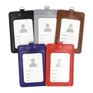 Tarjetero de cuero PU personalizado con cierre de botón para tarjetas de visita, regalos personales o corporativos - Product Image 2