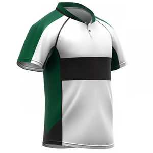 Uniforme de rugby unisexe sur mesure, design personnalisé, faible MOQ, haute qualité, numéro et logo personnalisés, respirant, séchage rapide, 100% polyester - Product Image 2
