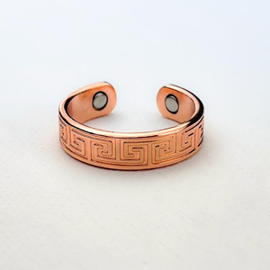 2026 Canadá moda venta al por mayor joyería famosa cristiana sin recubrimiento sólido puro ancho anillo de cobre para mujeres anillo grueso para mujeres - Product Image 6