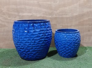 1. Pot de fleurs en céramique pour plantes de cactus, décoration extérieure faite à la main avec glaçure réactive créative pour plantes d'extérieur - Product Image 5