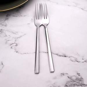 Lot de 2 fourchettes jetables en acier inoxydable SmoothGrip pour dîner et fruits, usage domestique ou restaurant, pics à nourriture en métal - Product Image 2