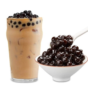 Approvisionnement d'usine sucre brun et blanc aromatisé perles de tapioca poudre ronde pour thé au lait boba thé bulle thé ingrédients - Product Image 3