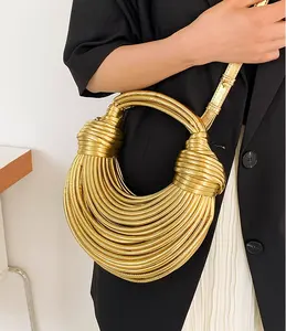 Personalized Creative Women's Bag Niche Unique Design Bag Noodle Bag 2024 New Fashion Versatile Hot Girl