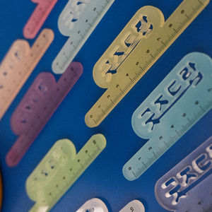 Regla Acrílica Translúcida Personalizada, Escala de Medición de Plástico Reutilizable con Logotipo Personalizado, Semitransparente Esmerilada - Product Image 3