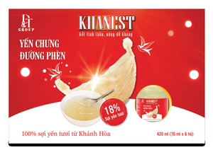 Compléments nutritionnels KhaNest à base de nid d'oiseau en sauce, prêts à consommer, en bouteille en verre, avec sucre candi pour enfants - Product Image 2