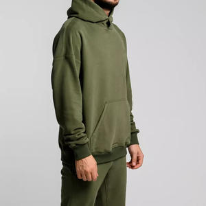 Sweat à capuche de poche avant respirant 100% coton doux pour hommes Sweat à capuche léger à la mode avec logo personnalisé - Product Image 3