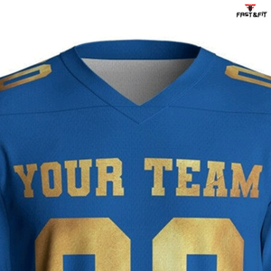 Service OEM Maillot de l'équipe de football américain en maille personnalisée Maillot de football américain à séchage rapide respirant par sublimation à vendre - Product Image 4