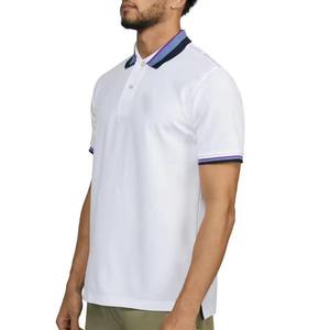 Nouveaux polos à manches courtes respirants et tendance pour hommes, vente chaude, polos en coton et polyester personnalisés pour hommes - Product Image 5