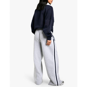 Pantalones Deportivos de Felpa de Algodón para Mujer, Pantalones de Chándal de Cintura Alta, Pantalones Casuales para Actividades al Aire Libre - Product Image 2