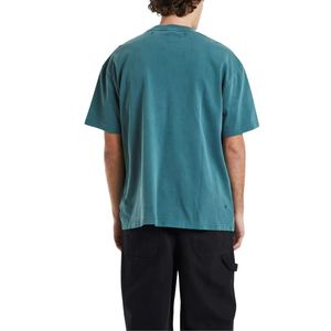 Vente en gros pas cher prix drop épaules surdimensionné t-shirt hommes épais coton uni blanc hommes t-shirts - Product Image 2