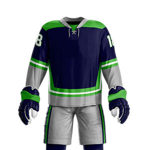 ชุดยูนิฟอร์มฮอกกี้น้ำแข็งสั่งทำคุณภาพสูงแบบใหม่ ดีไซน์แฟชั่นล่าสุด สวมใส่ง่าย ปรับแต่งได้เต็มที่ ผลิตจากโพลีเอสเตอร์ 100% ประเทศปากีสถาน - Product Image 5