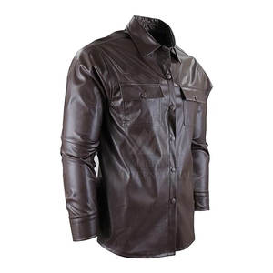 Chemises en cuir pour hommes au design unique, nouvelle collection, taille personnalisée, séchage rapide, vente en gros - Product Image 4