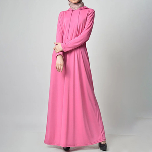Abayas pour femmes musulmanes, hijab, modestes, simples, en mousseline de soie, respirantes, robes formelles, grande taille, sur mesure, de haute qualité, vente en gros, style A - Product Image 4