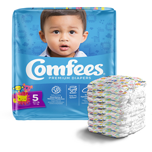 Comfees Baby Diapers Size 5 27pcs (x4) Disposable Baby Diapers. Over 27 lbs - Product Image 4