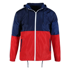 Vestes coupe-vent vintage bicolores unisexes longues d'hiver surdimensionnées et légères avec services OEM disponibles - Product Image 1