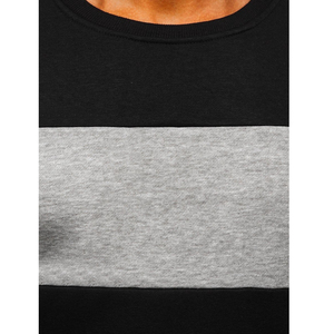 Venta al por mayor ropa de invierno sudaderas 100% algodón respetuoso con el medio ambiente transpirable precio barato hombres térmico Regular Fit Color sólido OEM - Product Image 4