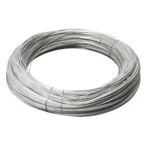 Bağlama çelik elektro galvanizli demir dikenli bağ teli sıcak daldırma galvanizli çelik tel 12/16/18 ölçer elektro galvanizli GD tel
