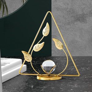 Decoración de mesa con diseño de hojas para el hogar, Hotel, oficina y vajilla, accesorios decorativos, mesa de Color dorado, otros accesorios de decoración del hogar - Product Image 6