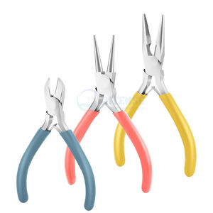 Kit de alicates para joyería al por mayor, Juego de 3 minialicates que incluye Alicates de punta de cadena, cortadores de alambre para joyería artesanal, Kits de reparación DIY - Product Image 1