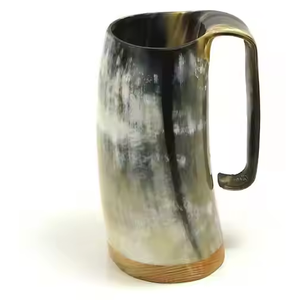 แก้วมักทรงแตรสไตล์แอฟริกันแบบพิเศษพร้อมที่จับมือสำหรับบ้านบาร์โรงแรมห้องครัวและโต๊ะสำหรับงานเลี้ยงไวน์ - Product Image 4