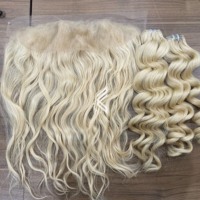 Perruques Lace Frontal Blondes Premium 13x6 Durables en Cheveux Européens 100% Vierge Remy, Ondulation Naturelle et Ondulation Profonde Lâche, Personnalisation pour Salons