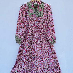 Robes Femme Décontracté Manches Courtes/Manches Longues Boutonné Col en V Robe Max Robes Femme Décontracté Manches Courtes/Manches Longues - Product Image 1