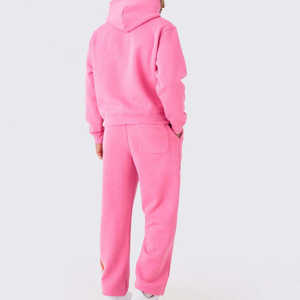 Ensemble de survêtement fonctionnel pour homme, deux pièces, avec jogging et sweat à capuche coupe classique, délavé à l'acide, respirant, pour le fitness, la course et l'entraînement - Product Image 5