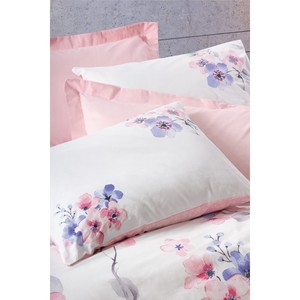 Jayda Pink Double Duvet <b>Cover</b> Set Cotton Box Model with Floral Pattern for Home Use - Product Image 4