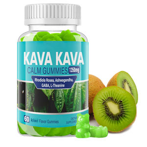 Vitaddiscovery Gommes de Kava végétaliennes sans mélatonine personnalisées avec Ashwagandha GABA pour le <span class=keywords><strong>stress</strong></span> du sommeil Anxiété sociale Suppléments de santé - Product Image 1