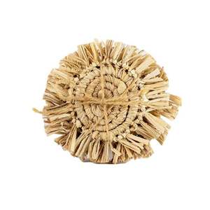 Meubles de Table basse de minimalisme de Style Boho napperon en jonc de mer tressé à la main sous-verres vaisselle en rotin moderne prix bon marché - Product Image 3