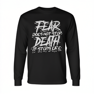 El miedo no detiene la muerte, detiene la vida - Camiseta de manga larga - Product Image 2