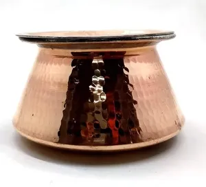 Olla de Cobre Martillado de Diseño Moderno, Olla de Cocina de Cobre Puro de Alta Calidad, Tamaño Personalizado, Material Metálico - Product Image 3