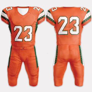 Uniforme de football américain sur mesure en polyester 100% meilleure fabrication et fournisseur uniforme de football américain porté par l'équipe - Product Image 1
