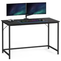 Escritorio de Computadora OEM ODM, Mesa de Oficina para Estudio, Dormitorio, Sala de Estar, Negra, Resistente y Duradera, Tablero Grueso, Estructura de Acero Premium