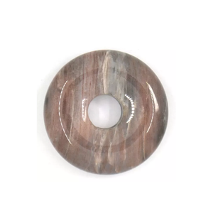 Pierres précieuses Donuts Pierre de jaspe pétrifié donut pierre naturelle cristal reiki pierres précieuses cristal de guérison donuts agate Grossiste - Product Image 4