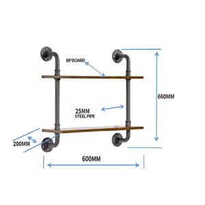 Factory Custom Industrial <b>Wall</b> Storage Rack floating <b>shelf</b> <b>Bathroom</b> <b>Shelves</b> Organizer Living room bookshelf decoration organizer - Product Image 3