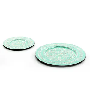 คุณภาพสูงหรูหราแม่ของเพิร์ลฝังจานตกแต่งถาดเสิร์ฟจานสําหรับโชโกแลตแสดงผลที่ทําในเวียดนาม - Product Image 3