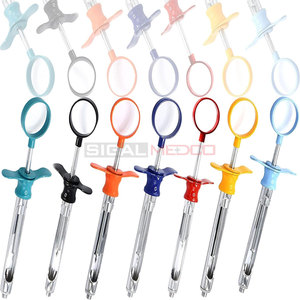 เข็มฉีดยานำกลับมาใช้ใหม่หลากสีชุดอุปกรณ์ทันตกรรม7ชิ้นทำจากสเตนเลสสตีลขนาด1.8มล. สำหรับทันตแพทย์เครื่องมือคลินิก - Product Image 2