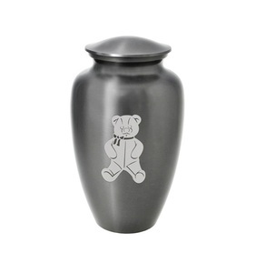 Design élégant noir Floral sculpté en laiton urne de crémation fournitures funéraires souvenir mémorial cendres conteneur - Product Image 3