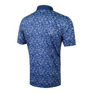 Chemise de golf personnalisée Dry-Fit avec fibre de coton/bambou, séchage rapide et respirante, impression par sublimation pour hommes - Product Image 2