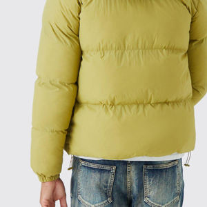 Chaqueta acolchada de invierno transpirable y ligera de alta calidad para hombre, cuello con capucha de burbuja personalizado, bolsillo, estilo de calle alta disponible - Product Image 5