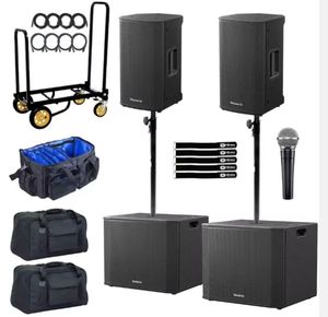 Altavoces Activos de Alta Calidad DJ XPRS102 de 10 Pulgadas con Subwoofer de 18 Pulgadas, Paquete Doble - Product Image 2