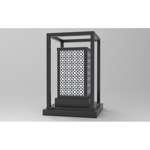 DNT.004.07 Lampe Solaire de Jardin Premium LED Blanc Chaud 30W Alimentation AC/DC Étanche IP65 en Aluminium et Verre pour Hôtels et Aménagements Paysagers - Product Image 3