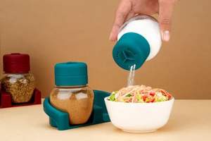 Juego de Salero y Pimentero Doble de 200g, Dispensador de Plástico Apto para Alimentos para Cocina, Hogar y Servicio de Mesa en Hoteles - Product Image 4