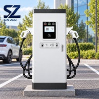 Chargeur rapide AC/DC pour véhicules électriques 60kW/120kW/160kW/180kW/240kW, double pistolet, station de charge au sol, étanche IP54, usage commercial