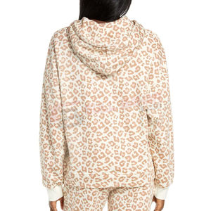 Sweats à capuche décontractés en coton et polyester coupe ajustée pour femmes avec logo avant pour la vente en ligne automne/hiver - Product Image 2